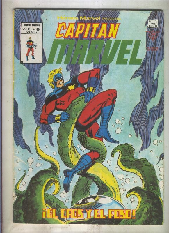 Heroes Marvel volumen 2 numero 60: Capitan Marvel (numerado 3 en trasera)