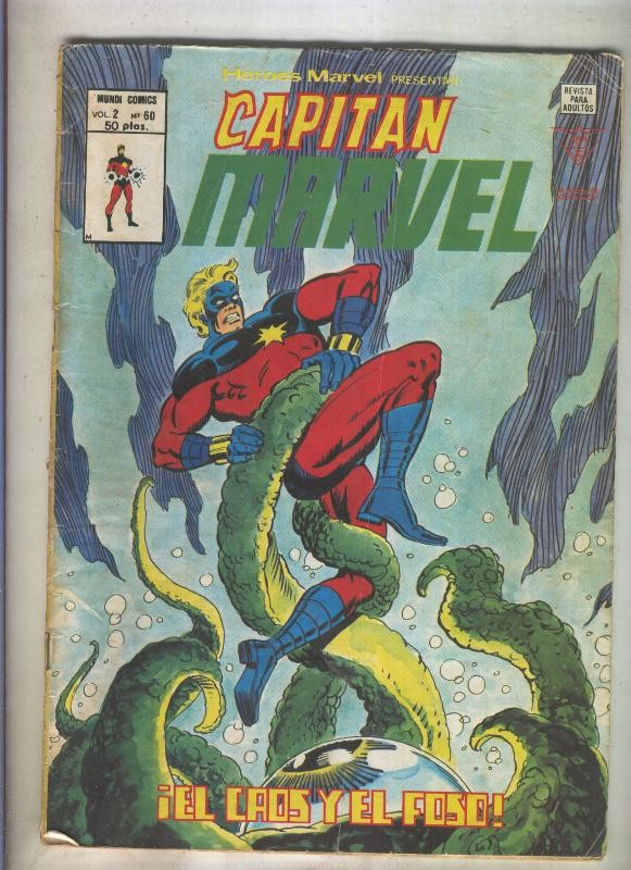 Heroes Marvel volumen 2 numero 60: Capitan Marvel (numerado 6 en trasera)