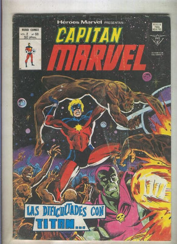 Heroes Marvel volumen 2 numero 59: Capitan Marvel (numerado 4 en trasera)