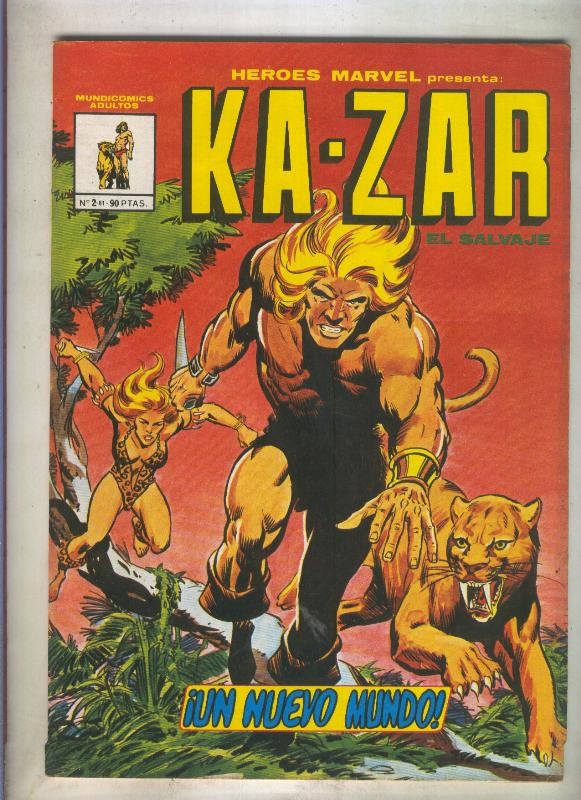 Heroes Marvel de Mundicomic numero 2: Kazar (numerado 1 en trasera)