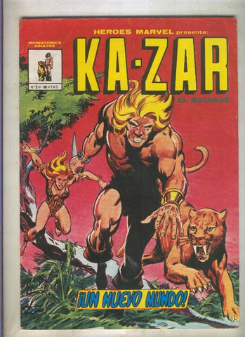 Heroes Marvel de Mundicomic numero 2: Kazar (numerado 3 en trasera)