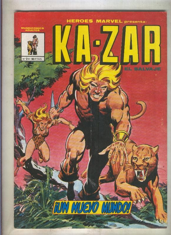 Heroes Marvel de Mundicomic numero 2: Kazar (numerado 5 en trasera)