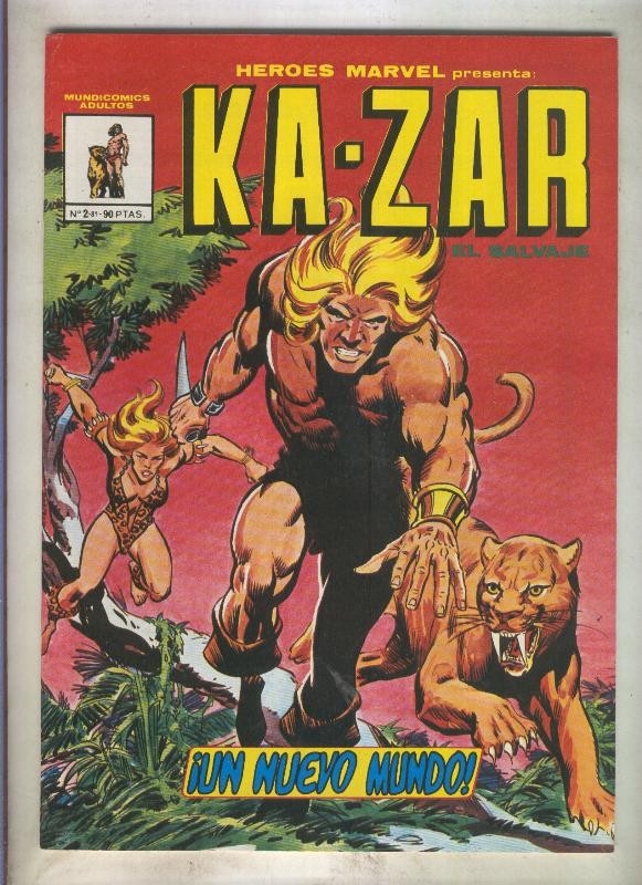 Heroes Marvel de Mundicomic numero 2: Kazar (numerado 8 en trasera)