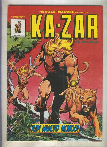 Heroes Marvel de Mundicomic numero 2: Kazar (numerado 8 en trasera)