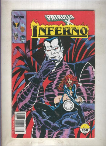 Inferno numero 01: Patrulla X  (numerado 1 en trasera)