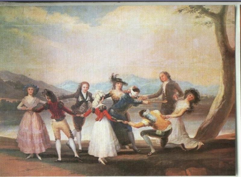 Postal 000411: Goya: escuela española-La gallina ciega
