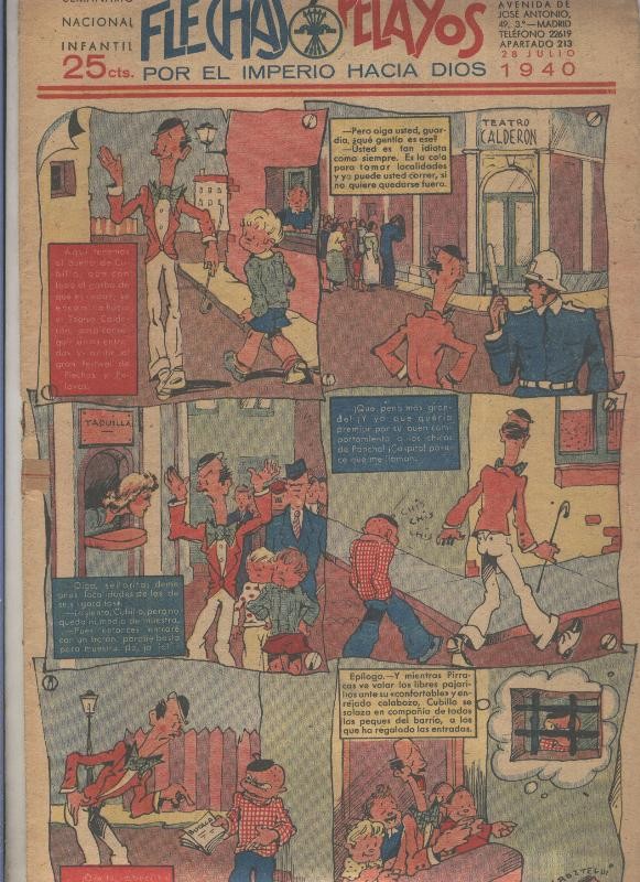 Flechas y Pelayos numero 086 del 28.julio.1940