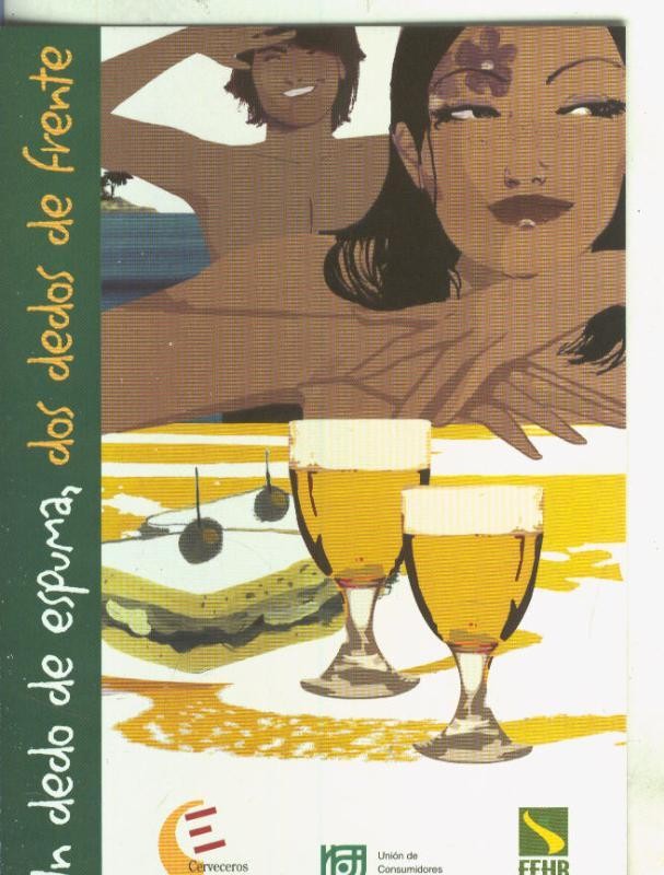 Postal 005605: Propaganda de si bebes Cerveza