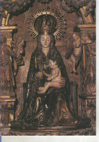 Postal 015098: Virgen Santa Maria La Mayor (cristobal de Valladolid ?, 1464)