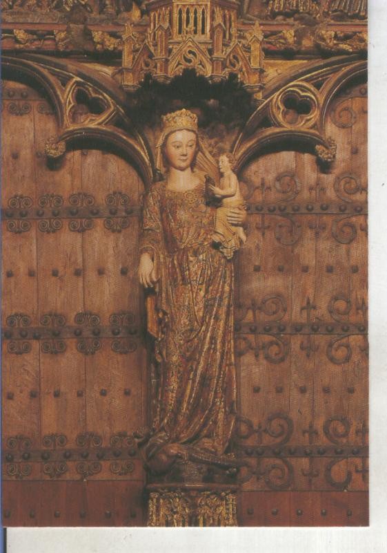 Postal 015115: Virgen Santa Maria de los Reyes, gotica finales siglo XIV