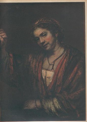 Rembrandt lamina 003: Retrato de Hendrickje Stoffels, amante del artista