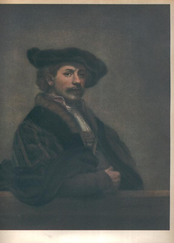 Rembrandt lamina 009: Autoretrato