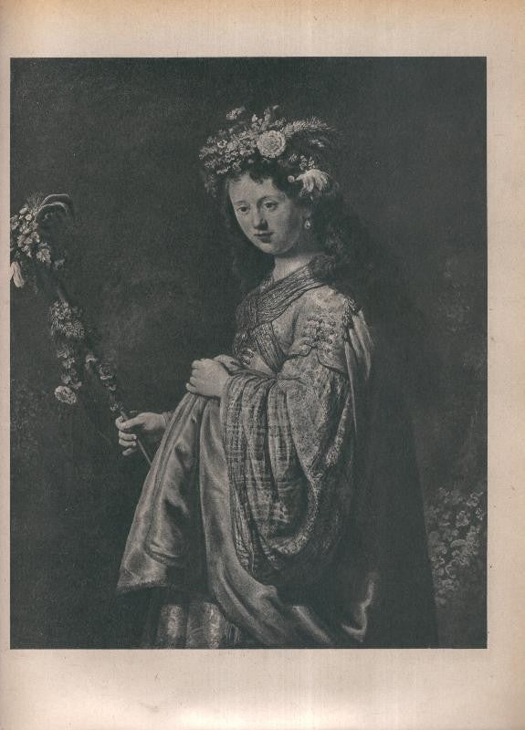 Rembrandt lamina 027: Giovinetta con fiori