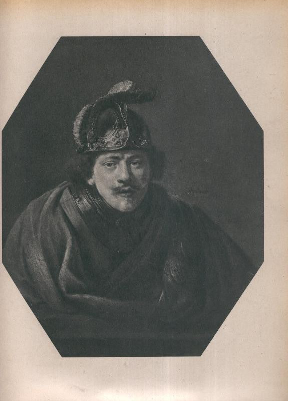 Rembrandt lamina 029: Autoretrato con Yelmo