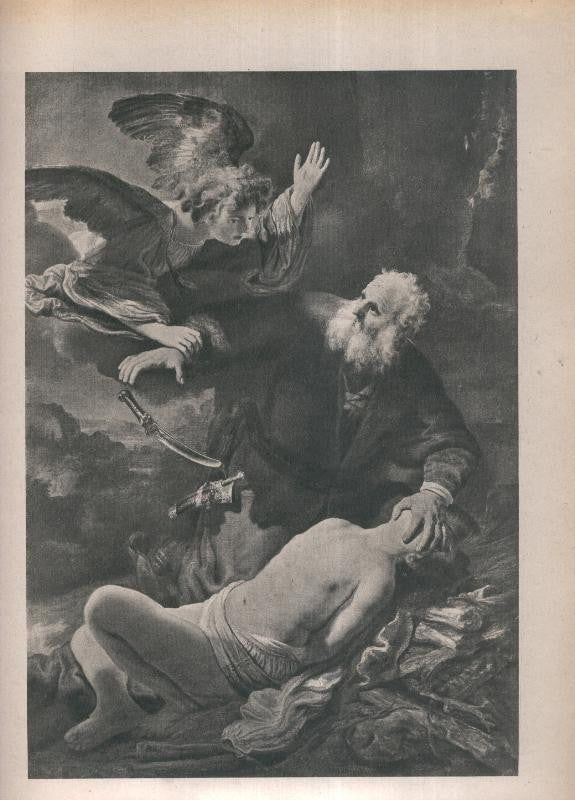 Rembrandt lamina 032: El sacrificio de Isaac