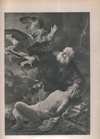 Rembrandt lamina 032: El sacrificio de Isaac