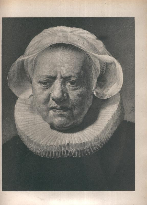 Rembrandt lamina 038: Retrato de señora vieja