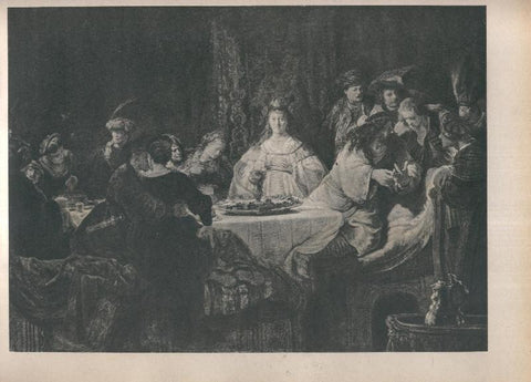 Rembrandt lamina 040: Le nozze di Sansone