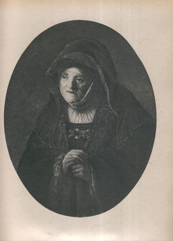Rembrandt lamina 044: Retrato de la madre del artista