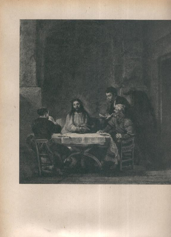 Rembrandt lamina 051: I Pelligrini de Emmaus