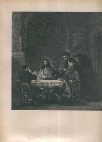 Rembrandt lamina 051: I Pelligrini de Emmaus
