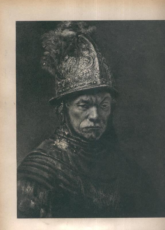 Rembrandt lamina 055: Retrato del hombre del yelmo