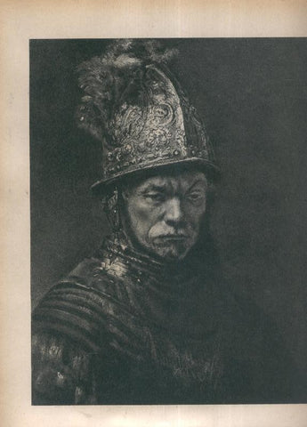 Rembrandt lamina 055: Retrato del hombre del yelmo