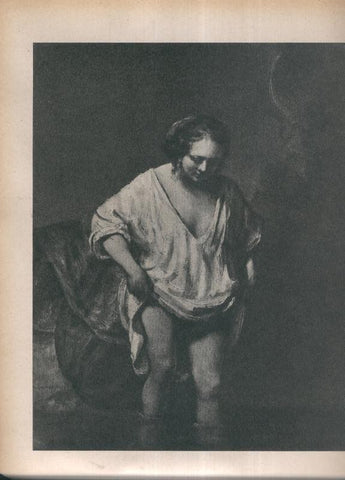 Rembrandt lamina 062: Mujer en el baño