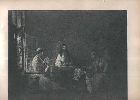 Rembrandt lamina 071: Il pellegrini de Emmaus