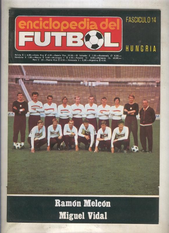 Enciclopedia del Futbol numero 14: Hungria