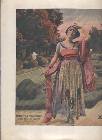 Lamina 01: Emerita Esparza, bella triple de opereta, foto Walken
