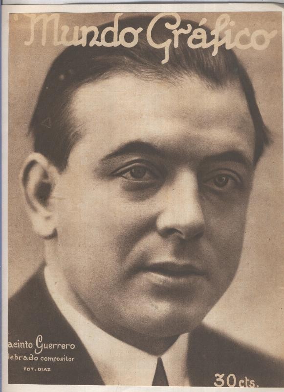 Lamina 25: Jacinto Guerrero, celebrado compositor, foto Diaz