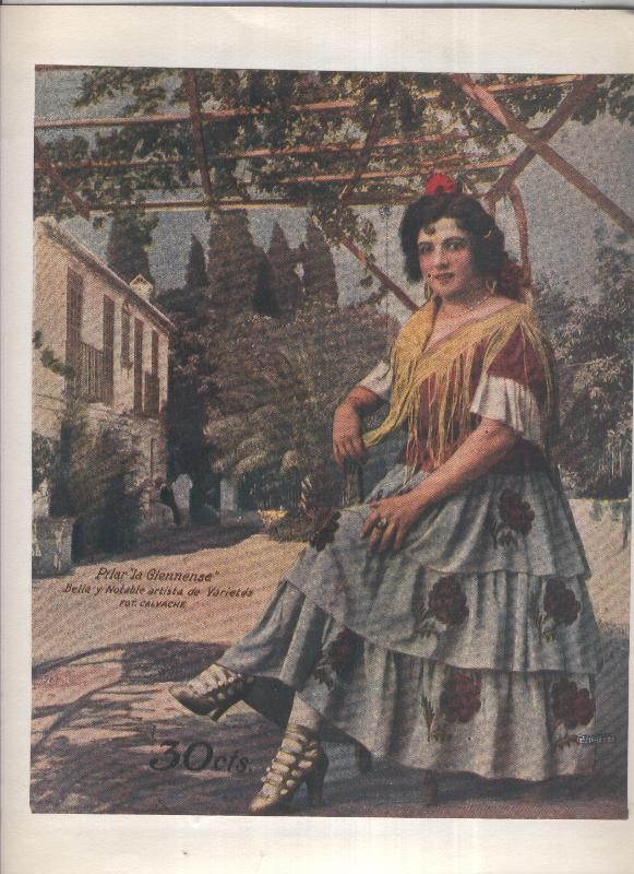 Lamina 36: Pilar la Giennense, bella y notable artista de varietes, foto Calvache