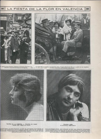 Lamina 45: La fiesta de la flor en Valencia, Pastora Imperio, Maria Lacalle