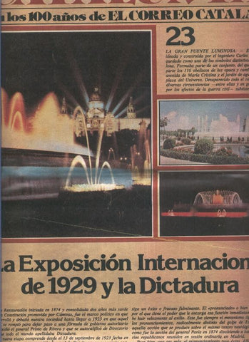Un siglo de cataluña en los 100 años de El Correo Catalan, fasciculo numero 23