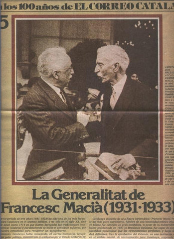 Un siglo de cataluña en los 100 años de El Correo Catalan, fasciculo numero 25