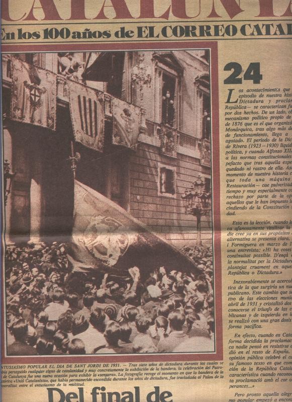 Un siglo de cataluña en los 100 años de El Correo Catalan, fasciculo numero 24