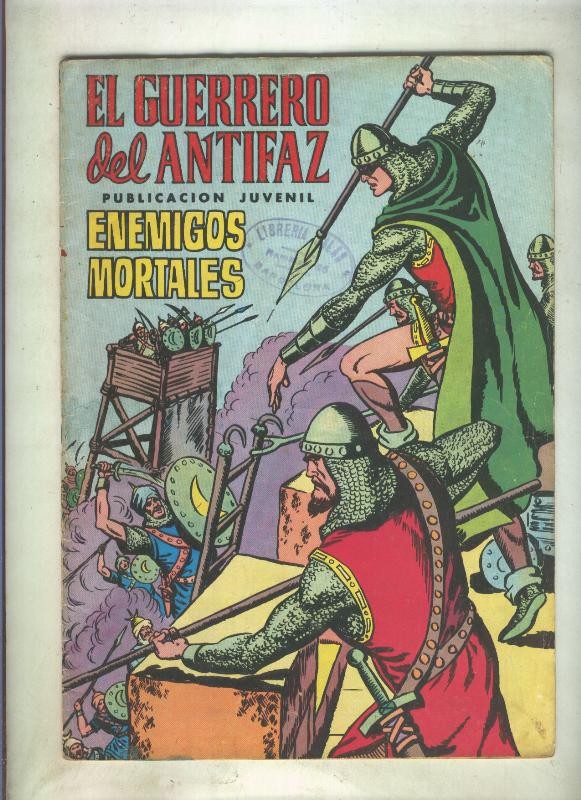 El Guerrero del Antifaz color numero 006: Enemigos mortales (numerado 1 en trasera)