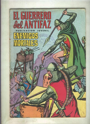 El Guerrero del Antifaz color numero 006: Enemigos mortales (numerado 1 en trasera)