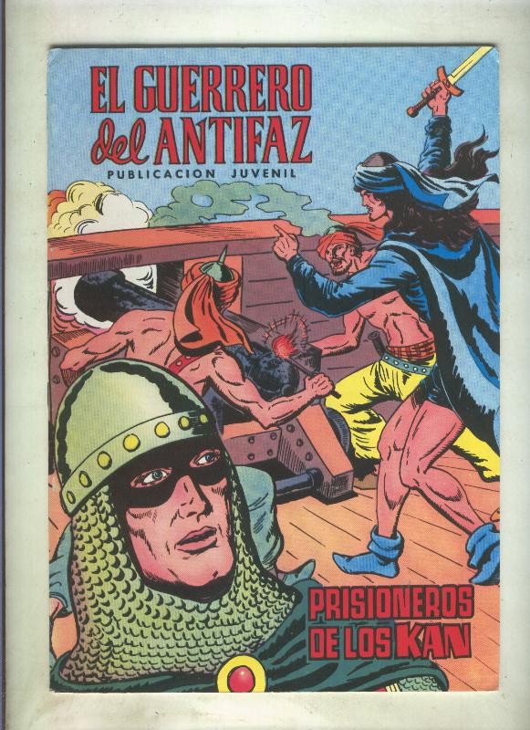 El Guerrero del Antifaz color numero 053: Prisionero de los Kan (numerado 1 en trasera)