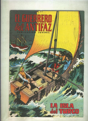 El Guerrero del Antifaz color numero 072: La isla del Turco (numerado 2 en trasera)