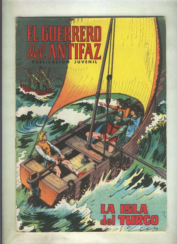 El Guerrero del Antifaz color numero 072: La isla del Turco (numerado 3 en trasera)