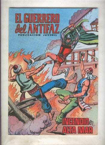 El Guerrero del Antifaz color numero 083: Incendio en alta mar (numerado 1 en trasera)