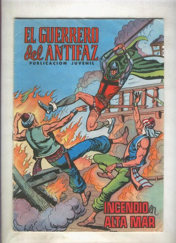 El Guerrero del Antifaz color numero 083: Incendio en alta mar (numerado 3 en trasera)