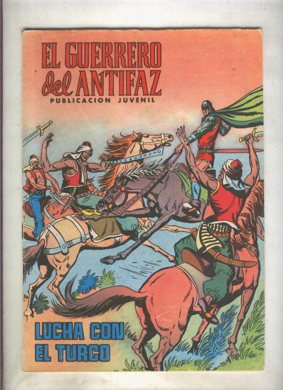 El Guerrero del Antifaz color numero 084: Lucha con el turco (numerado 3 en trasera)