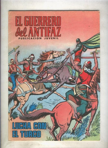 El Guerrero del Antifaz color numero 084: Lucha con el turco (numerado 4 en trasera)