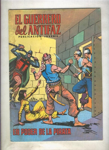 El Guerrero del Antifaz color numero 086: En poder de los piratas (numerado 1 en trasera)