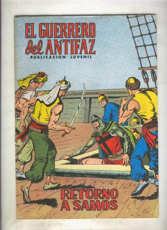 El Guerrero del Antifaz color numero 088: Retorno a Samos (numerado 2 en trasera)