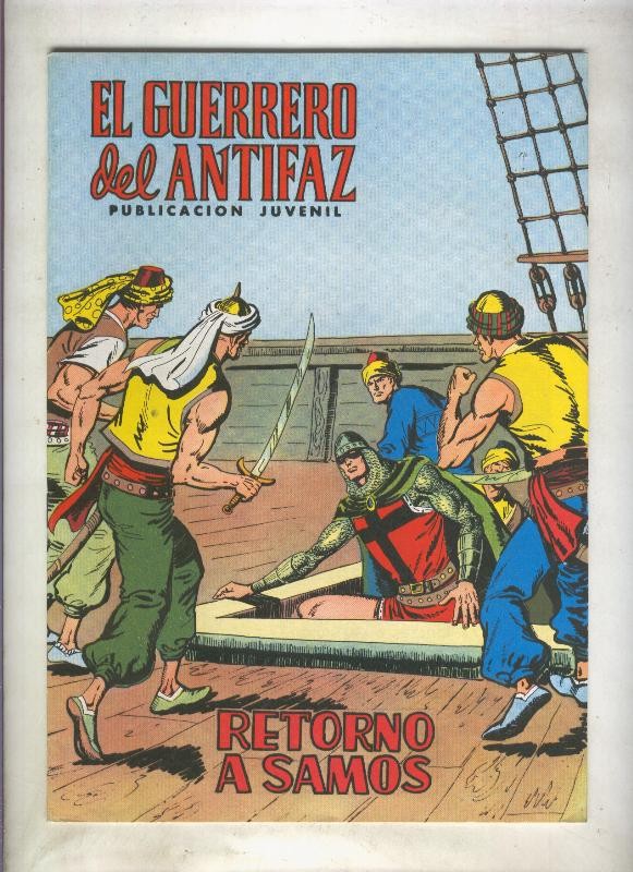 El Guerrero del Antifaz color numero 088: Retorno a Samos (numerado 4 en trasera)