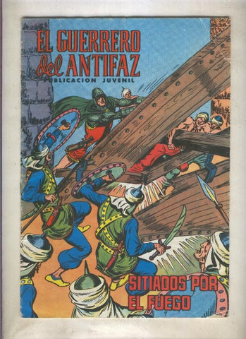 El Guerrero del Antifaz color numero 097: Sitiados por el fuego (numerado 3 en trasera)